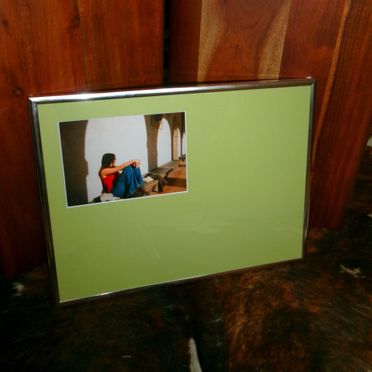 Cadre photo 30x40 (décentré) pour photo 13x18