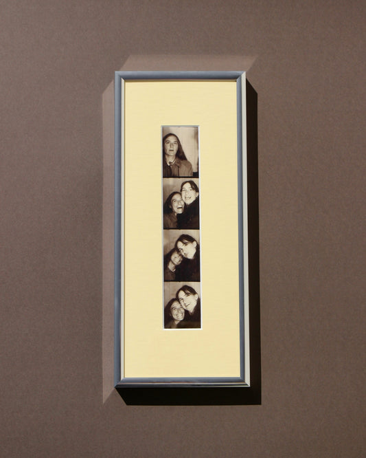 Cadre photobooth jaune clair