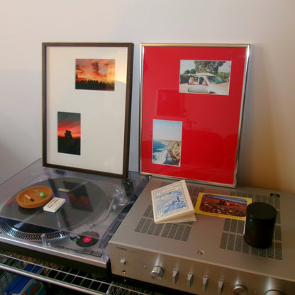 Cadre photo 30x40 multivues (double) pour photos 10x15