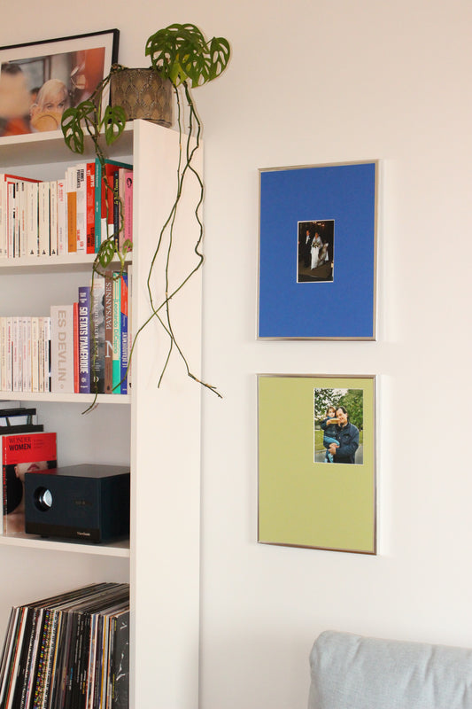 Cadre photo 30x40 (décentré) pour photo 13x18